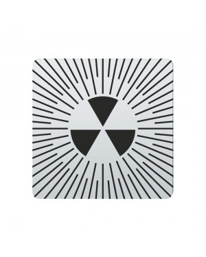 FSB Hinweiszeichen radioaktive Stoffe Lasergraviert Edelstahl fein matt (0 36 4059 00419 6204)